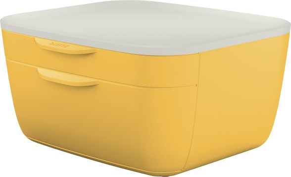 Leitz Pojemnik z szufladami Leitz Cosy, żółty 53570019