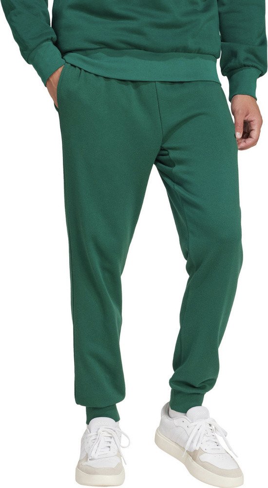 Spodnie męskie adidas Essentials Feel Cozy French Terry zielone JE3858 L