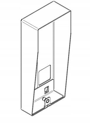 6025/OND-M Urmet Obudowa natynkowa z daszkiem do płyt 6025 ELITE