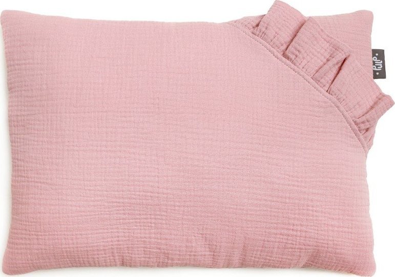 PULP BAMBOO Poduszka Muślinowa 35x45 cm Różowa