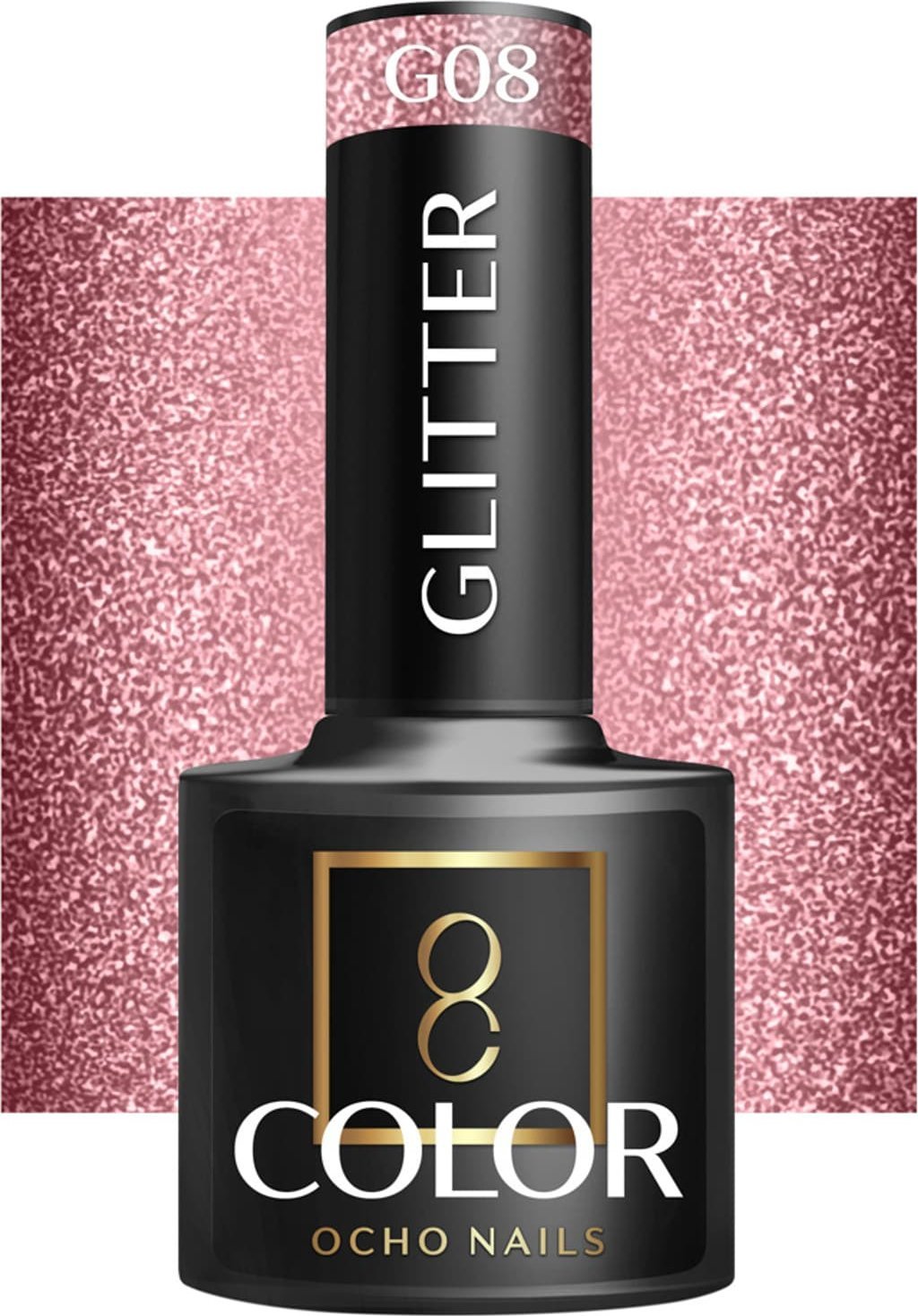 Activeshop OCHO NAILS Lakier hybrydowy glitter G08 -5 g