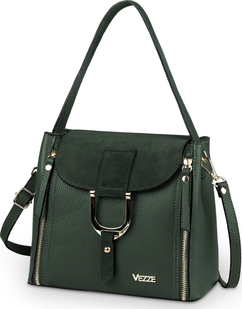 Vezze Torebka Skórzana Vezze Alveare Zielona