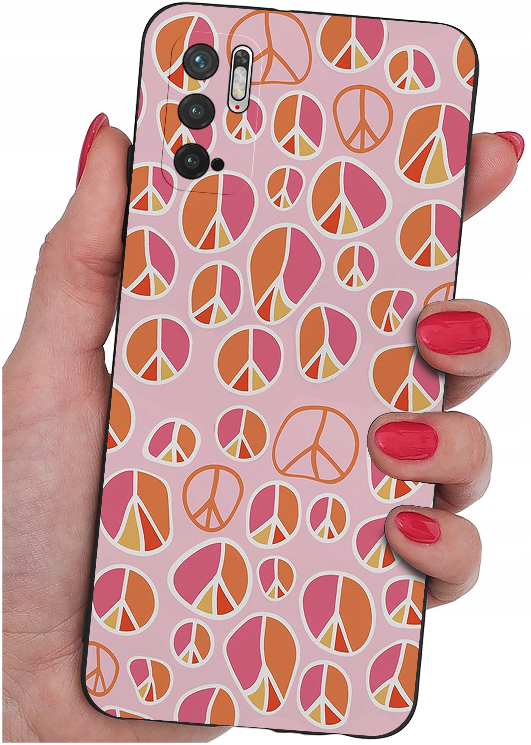 ETUI do Xiaomi Redmi Note 10 5G | WZORY | SILIKONOWE MATT CASE + SZKŁO 9H