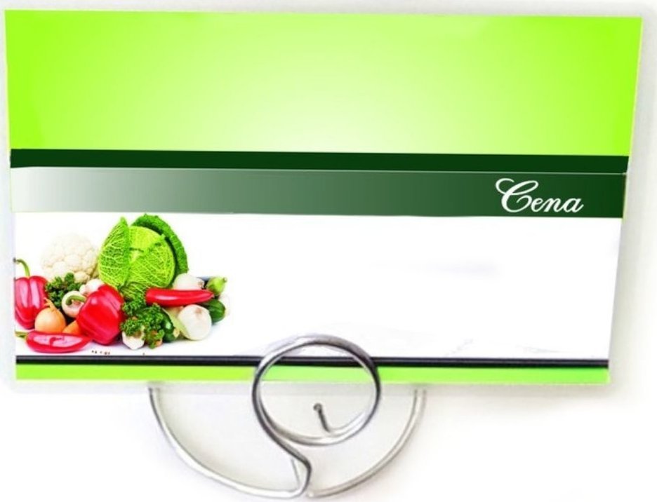 StudioCen Etykiety cenowe laminowane WARZYWA 65x95mm 50szt.