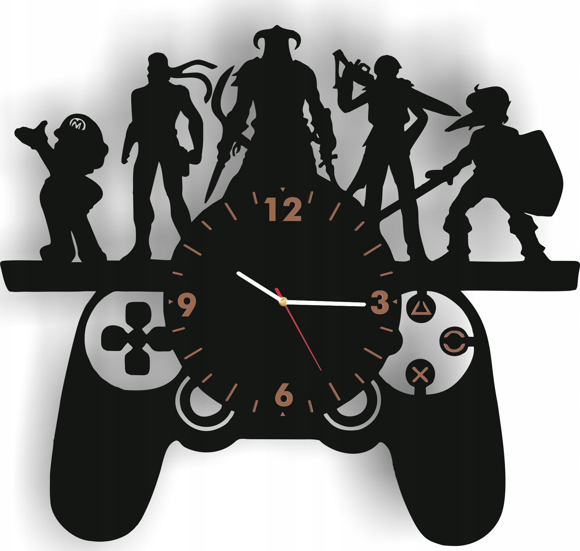 naSciane Zegar ścienny pad playstation prezent dla gracza