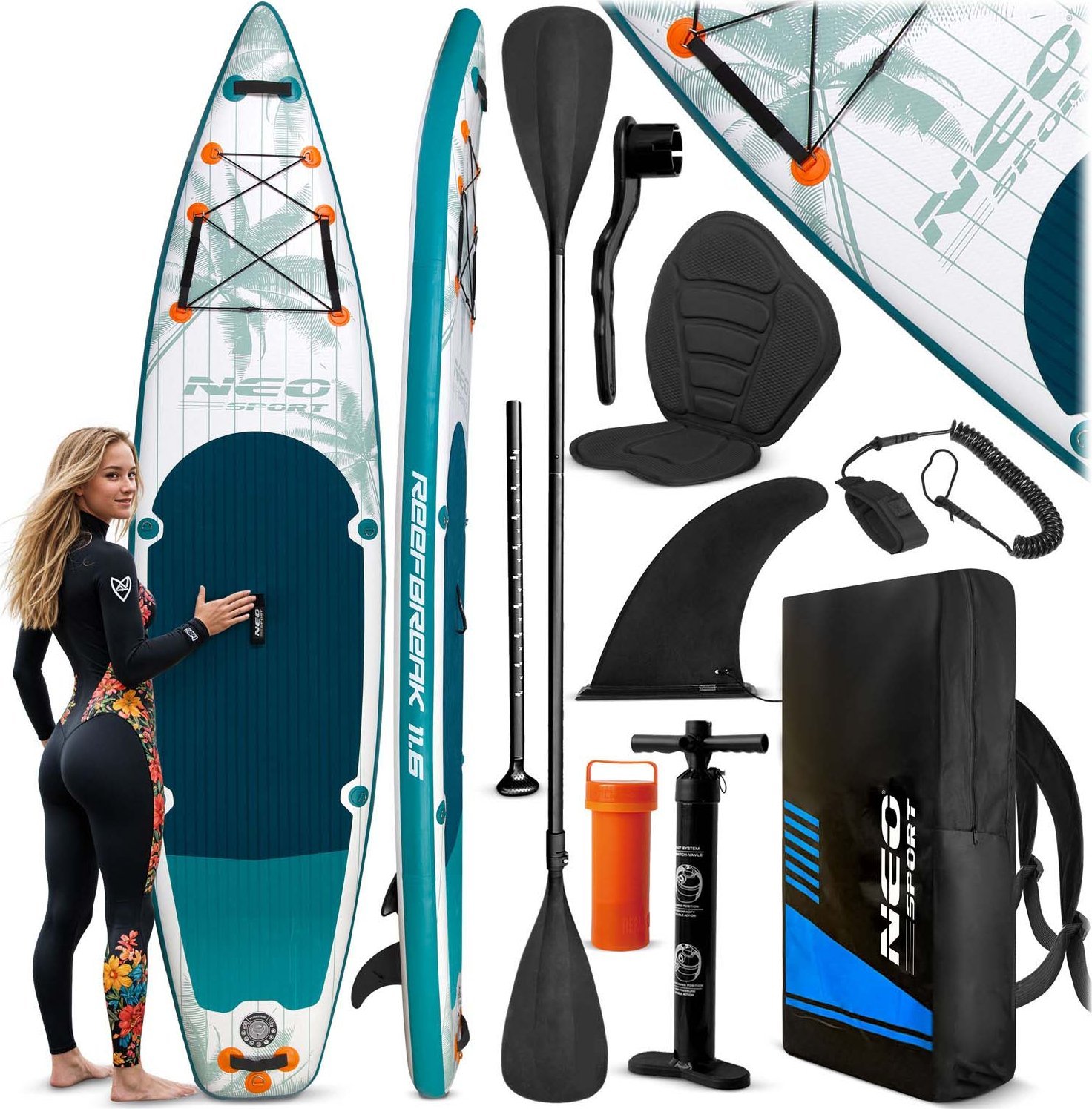 NeoSport Deska SUP Reefbreak 350 x 81 x 15 cm 170305