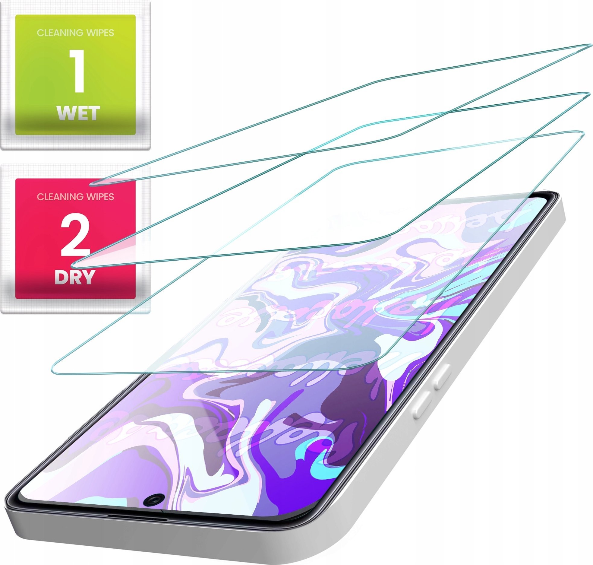 3-PAK Szkło Hartowane do Motorola Moto G75 5G (9H, płaskie 2.5D, ochronne)