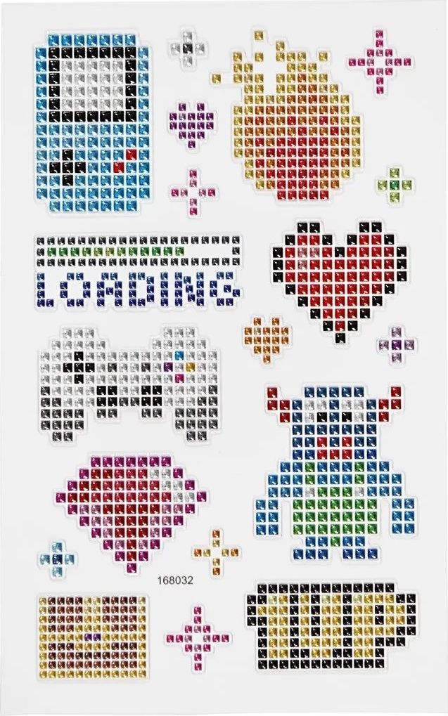 Creativ Company A/S Naklejki Diamentowe Atrybuty Gracza