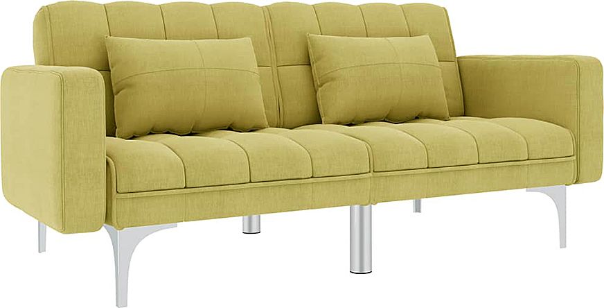 Elior Rozkładana dwuosobowa zielona sofa - Distira 2D