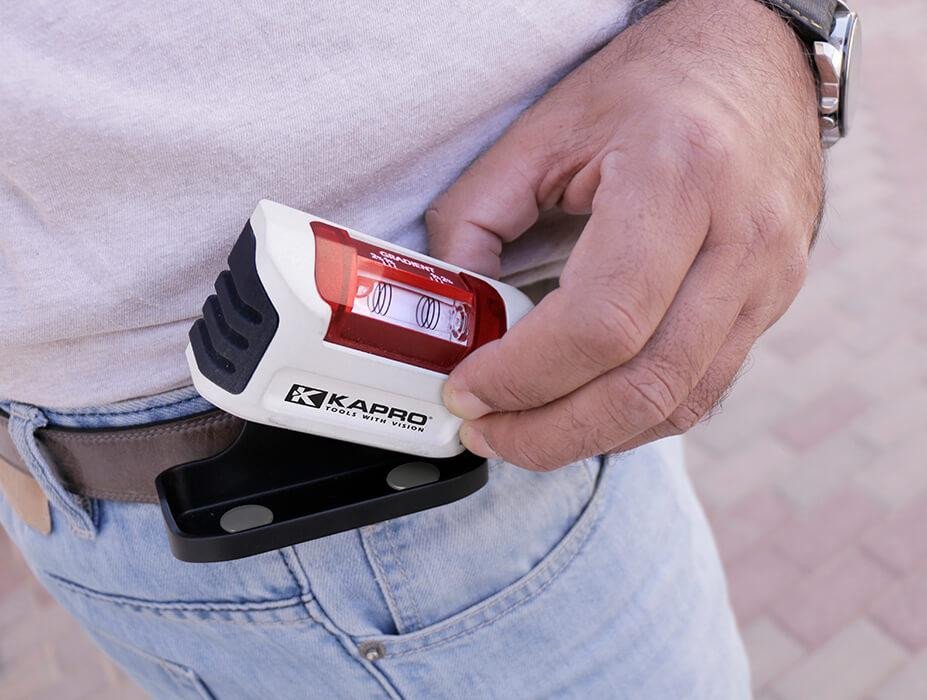 Kišeninis gulsčiukas Smarty su magnetais, lietas korpusas, 100 mm