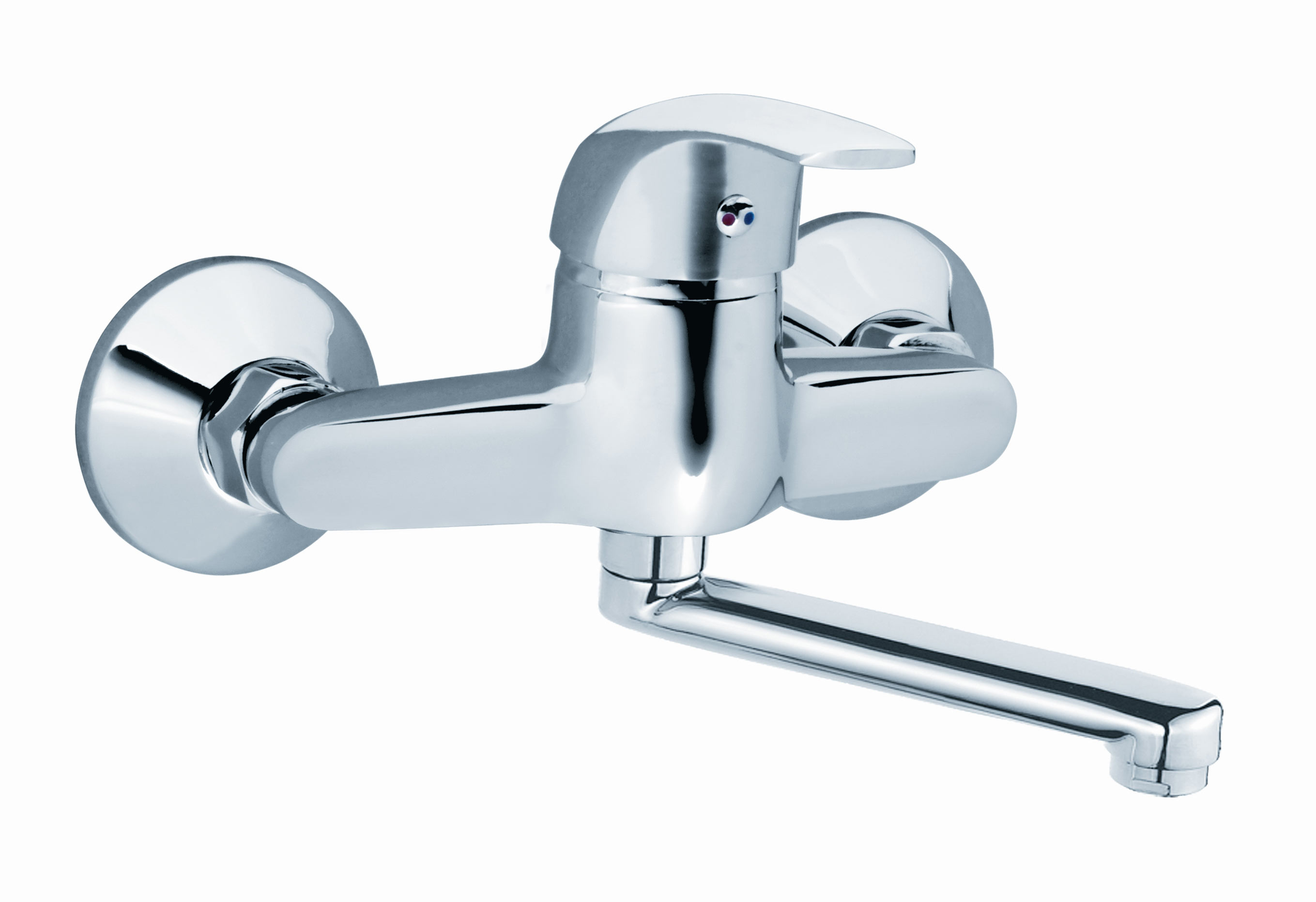 Bateria umywalkowa Ferro Vasto ścienna chrom (BVA3)