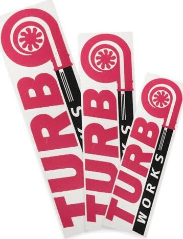 TurboWorks Naklejka TurboWorks Fioletowo-Czarna 60cm