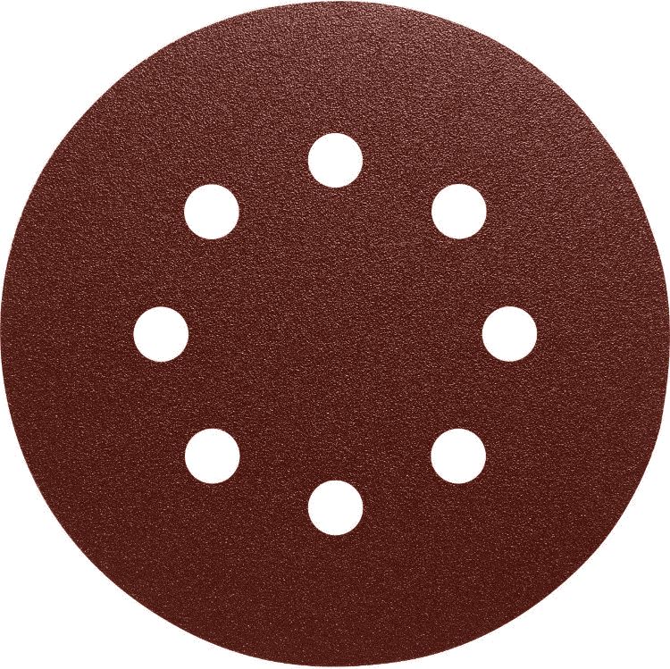 Klingspor krążek ścierny 125mm PL28CK granulacja 80 GLS5 8 otworów 50 sztuk (270679)