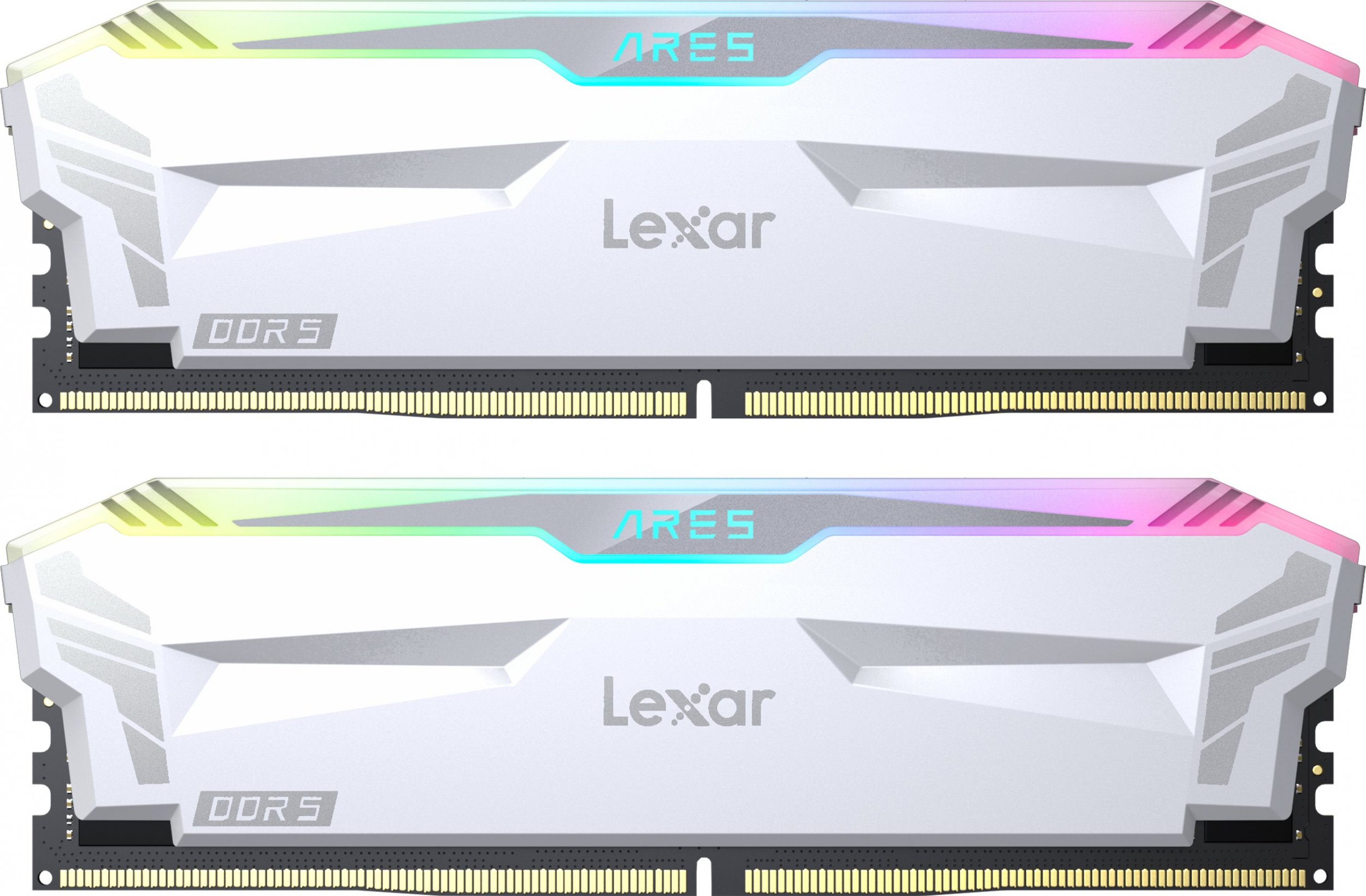 Pamięć Lexar Ares RGB, DDR5, 32 GB, 6400MHz, CL32 (LD5EU016G-R6400GDWA)