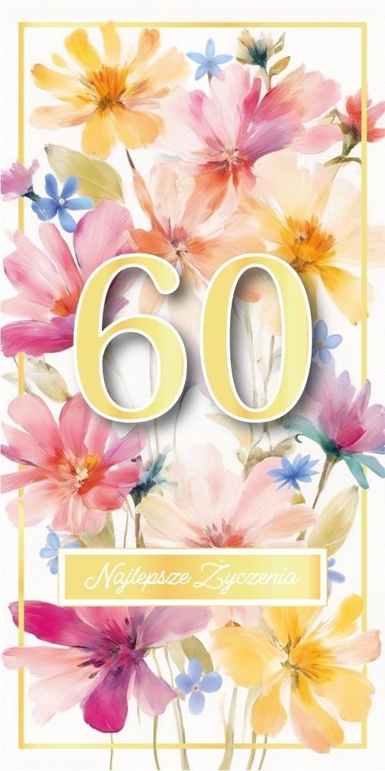 Karnet Urodziny 60