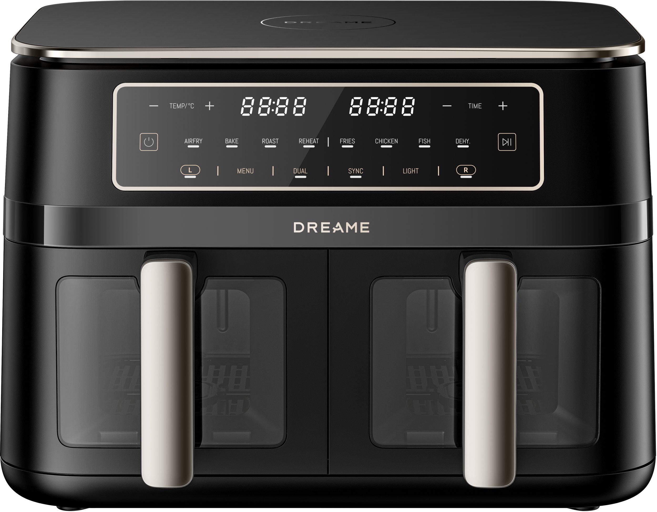 Frytkownica beztłuszczowa Dreame Airfryer dwukomorowy Tasti™ DZ30 czarny