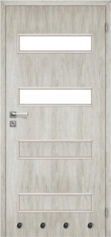 Kermi Drzwi wewnętrzne prawe dąb srebrny milano 70cm