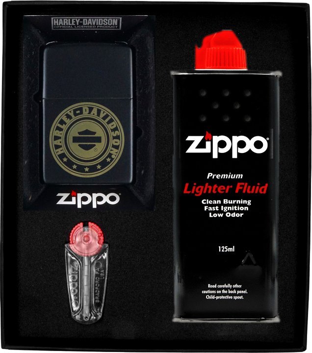 Zestaw ZIPPO Zapalniczka HARLEY DAVIDSON 8 Prezentowy No1