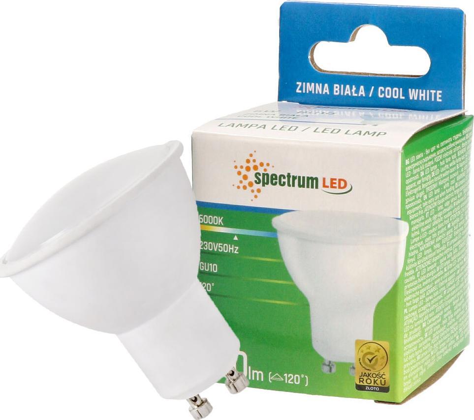 Spectrum LED Żarówka LED GU10 1,5W 230V zimna CW WOJ13269 SPECTRUM