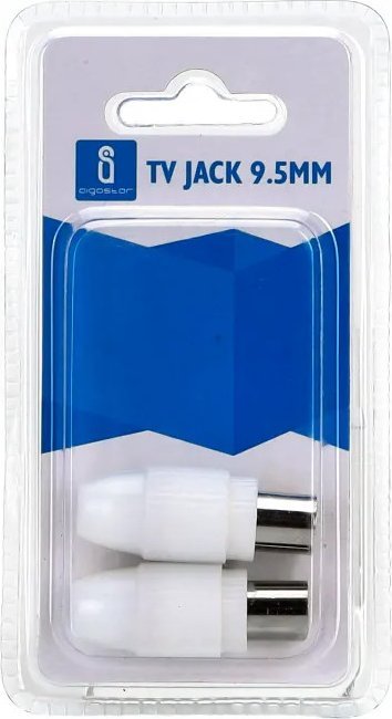 Adapter AV Aigostar Złącze antenowe żeńskie 2 szt. białe Złącze antenowe żeńskie 2 szt. białe
