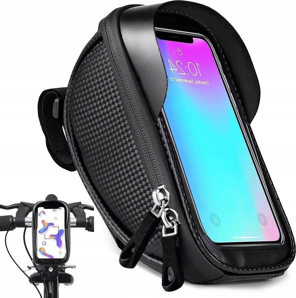 Verk Wodoodporna sakwa rowerowa uchwyt na telefon