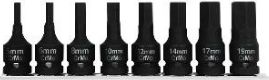 Pro-Line Zestaw nasadek trzpieniowych imbusowych hex udarowych 1/2" H5-H19 8szt. (18489)