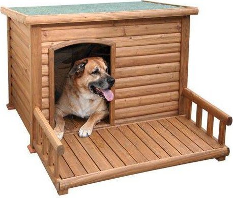 Kerbl KERBL Buda dla psa z tarasem, lakierowana