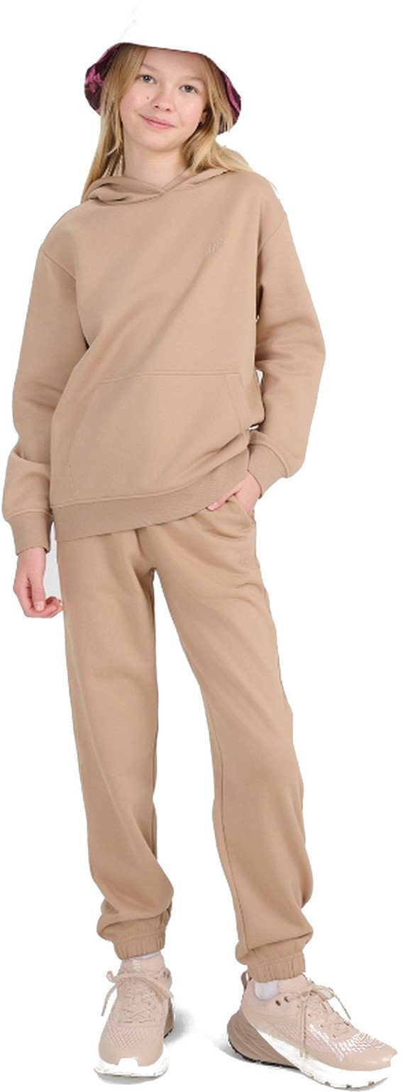 SPODNIE DRESOWE DZIEWCZĘCE JOGGERY 4F F1187 BEŻ