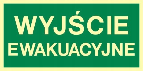 PROCERA AA001CEPS - ZNAK EWAKUACYJNY - WYJŚCIE EWAKUACYJNE