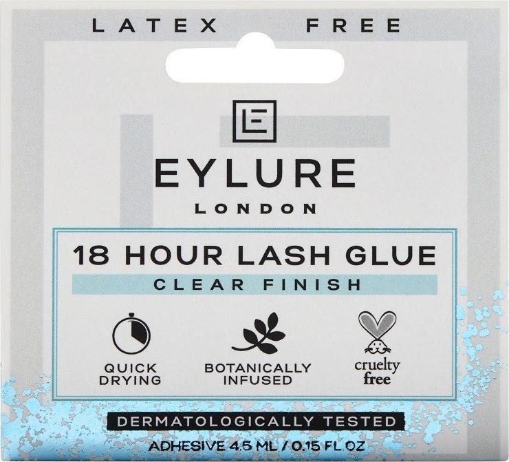 Eylure EYLURE_18 Hour Lash Glue Clear Finish bezbarwny klej do rzęs bez lateksu 4,5ml