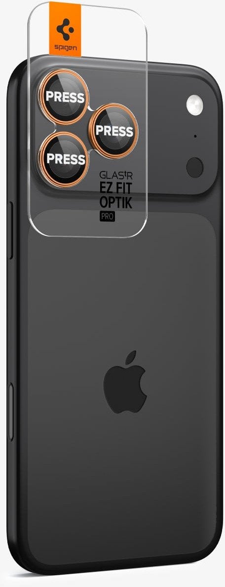 Spigen Glass tR EZ Fit Optik Pro 2 Pack, gray - iPhone 17/16/15/14 Pro / 17/16/15/14 Pro Max