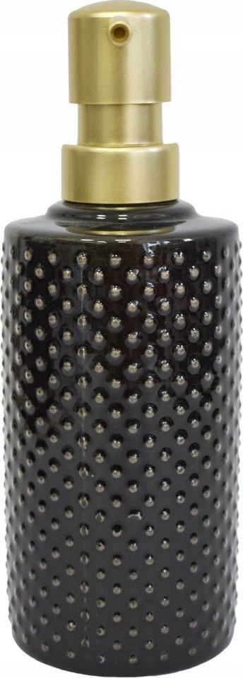 Dozownik do mydła Sepio Dozownik ceramiczny do mydła czarny ręczny solidne wykonanie stylowy wzór