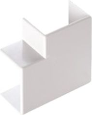 Elettrocanali Narożnik do kanałów kablowych płaski AP 40 x 40mm biały (ECAP4040B)