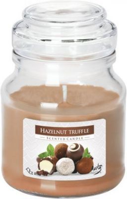 Bispol Świeca zapachowa w szkle z wieczkiem trufla orzechowa