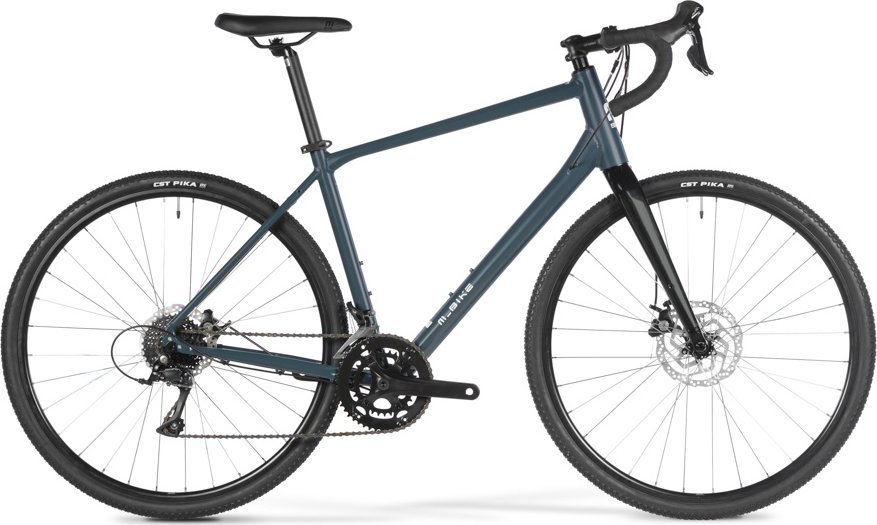 M-bike Merida M-BIKE GRV 100 GRAVEL silex 28" GRAY BLUE Wybierz rozmiar ramy: M
