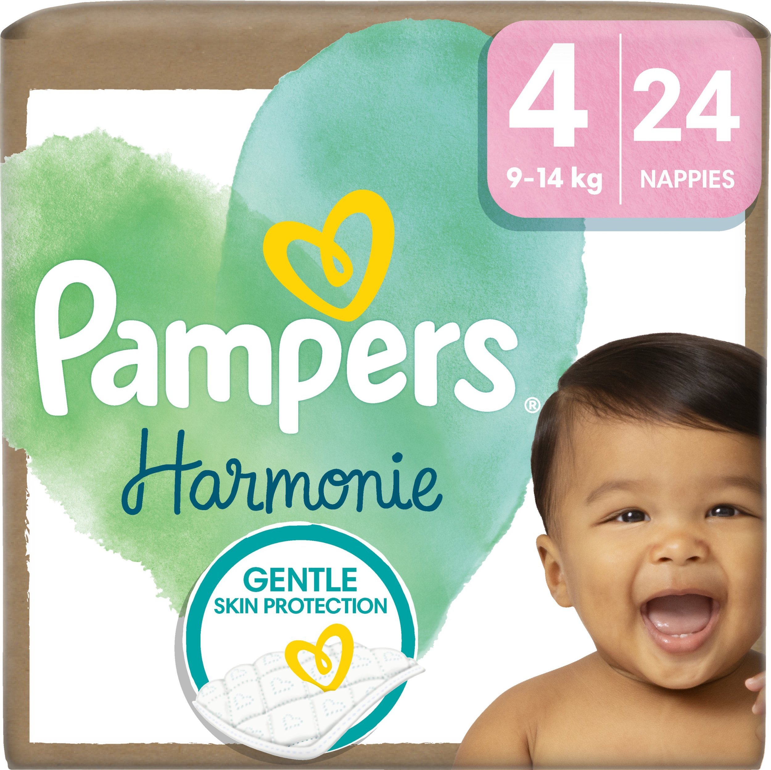 Pampers Harmonie Baby Pieluszki, rozmiar 4, 9kg-14kg, 24 szt.