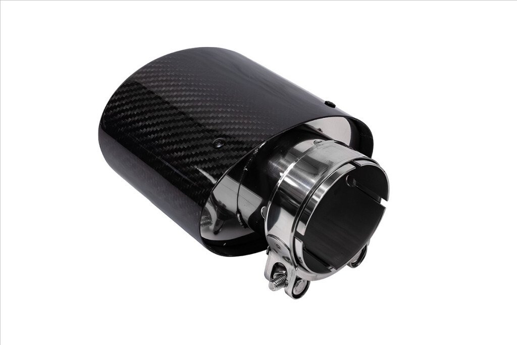 Końcówka tłumika 150x90mm wejście 76mm Carbon Gloss