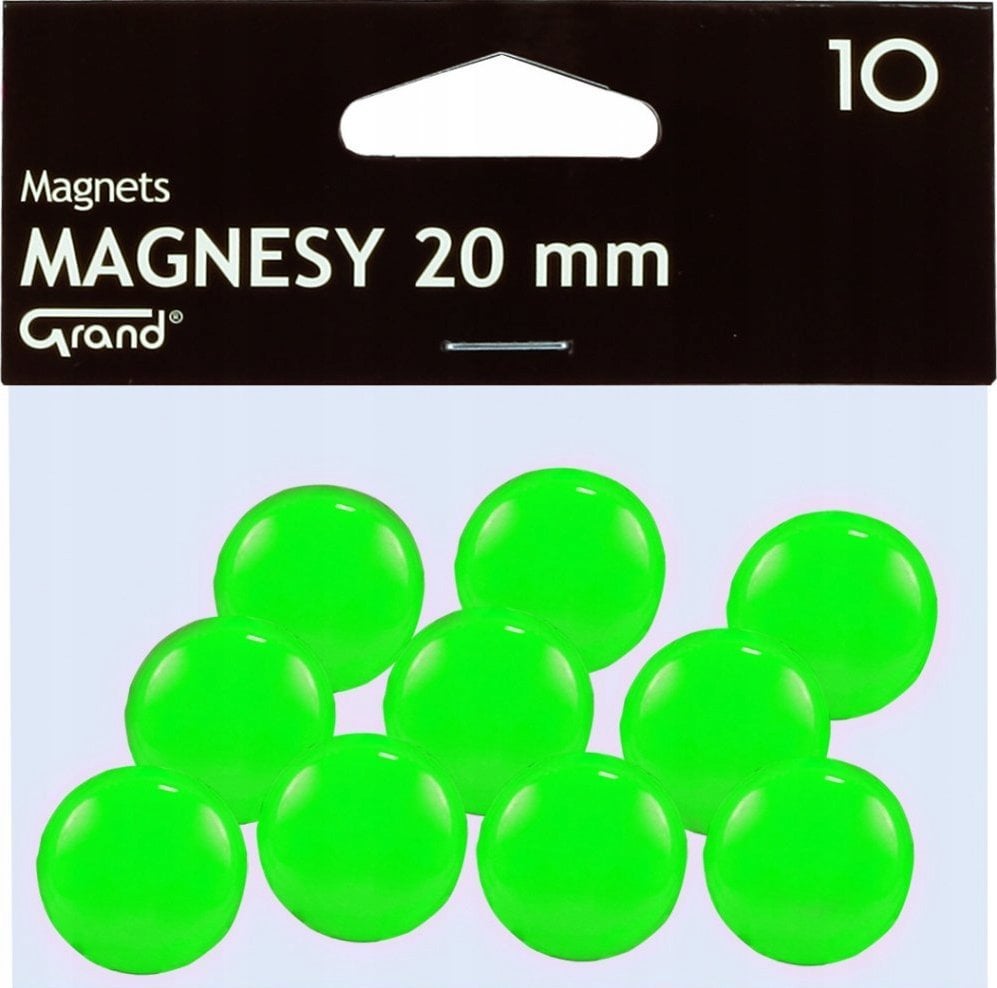Argo Magnesy 15mm ARGO WF 607275 zielone 10 szt