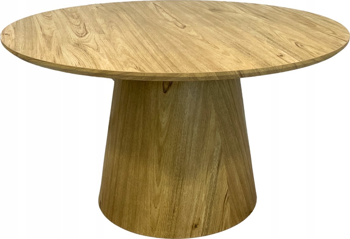 kontrast Stolik kawowy okrągły fi 80cm nowoczesny grzybek do salonu DĄB