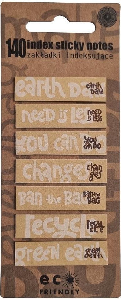 Ziemia Obiecana Ekologiczne zakładki papierowe beżowe