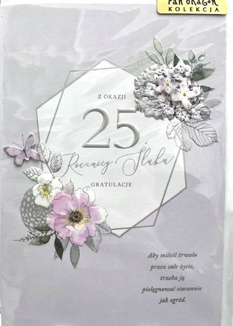 Pan Dragon KARNET B6 HM-200 25 ROCZNICA SLUBU