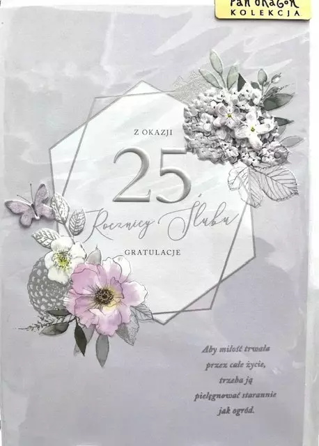 Pan Dragon KARNET B6 HM-200 25 ROCZNICA SLUBU