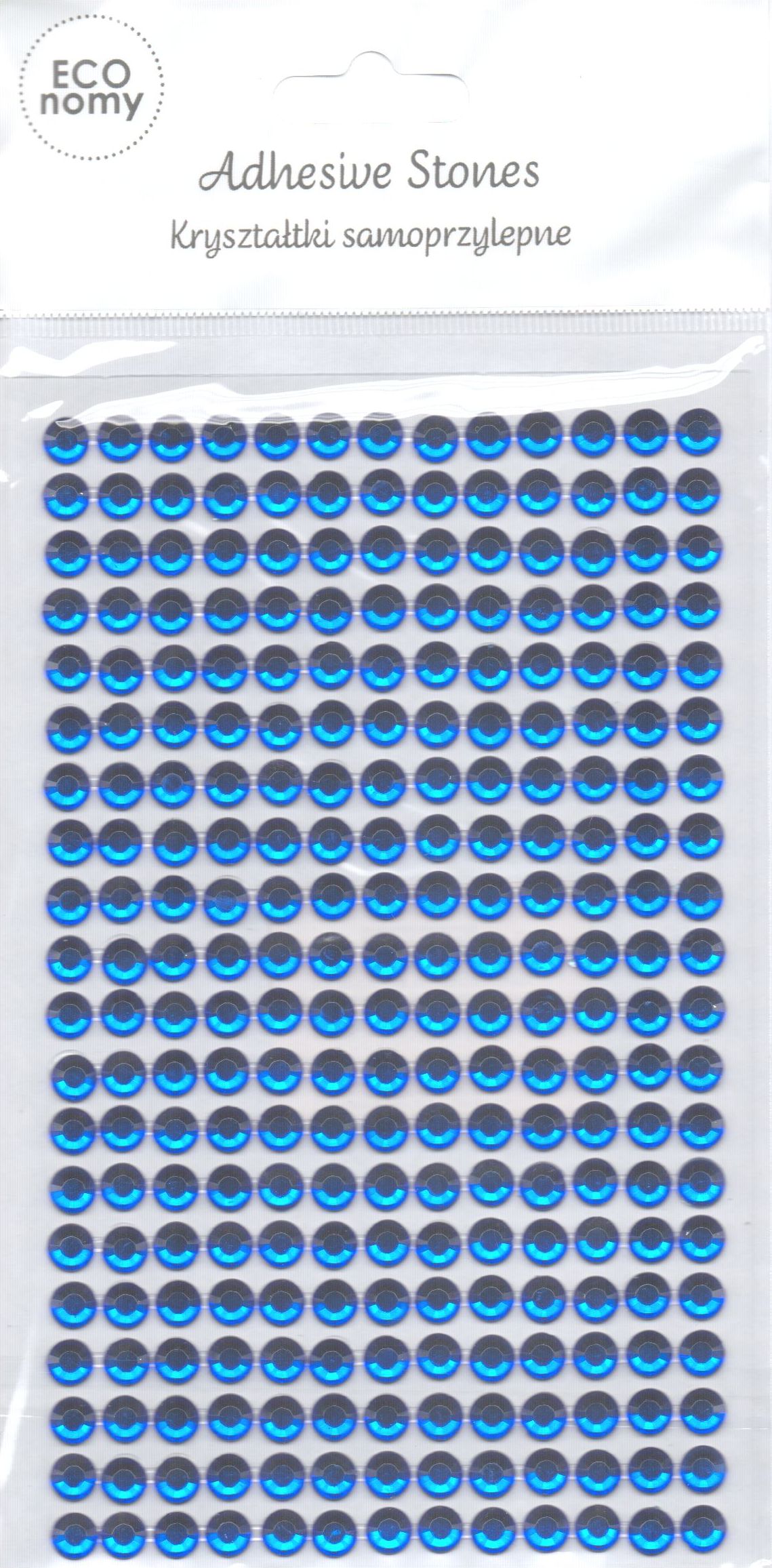 DP Craft KrysztaĹ‚ki samoprzylepne 6 mm, 260 sztuk. Ciemny niebieski GRKR-058