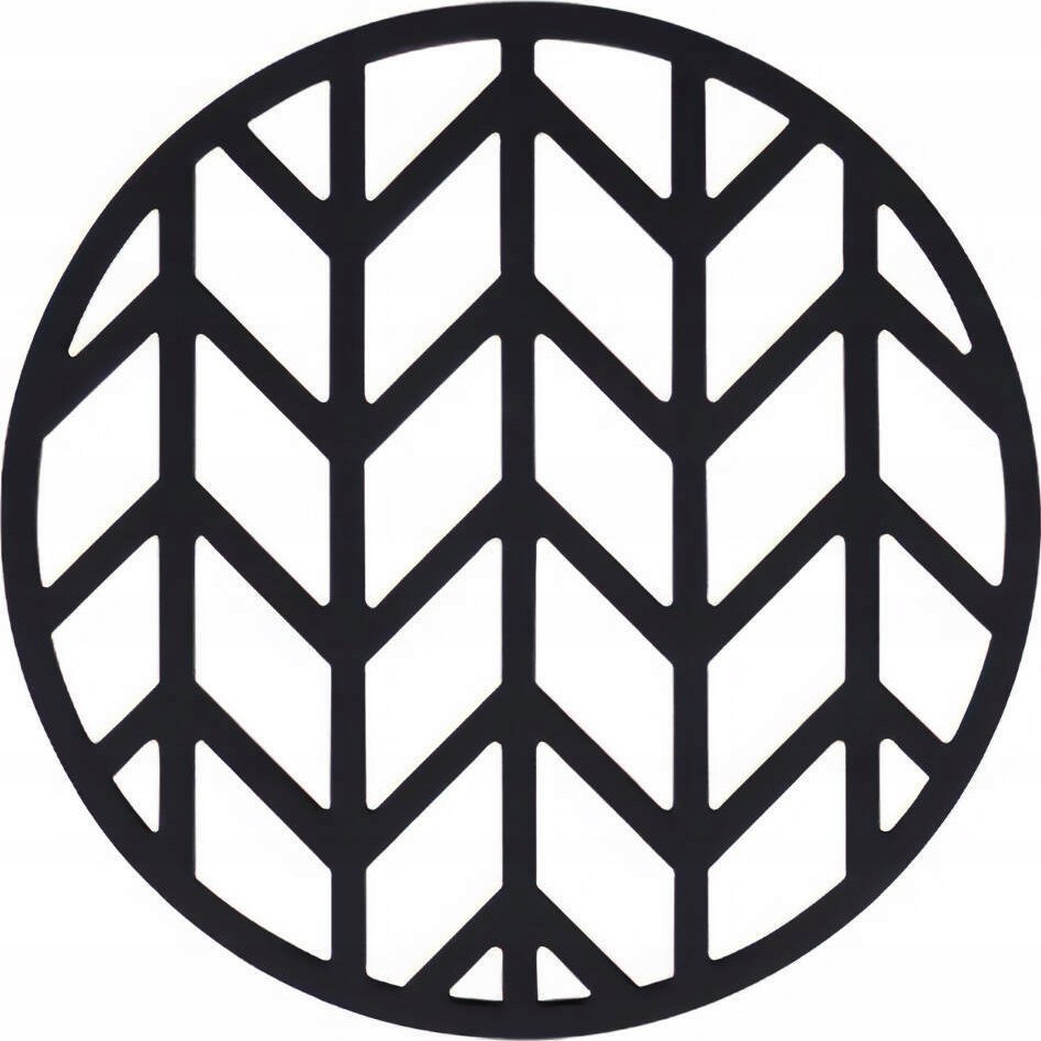 Excellent Houseware Silikonowa podkładka pod gorący garnek, czarna