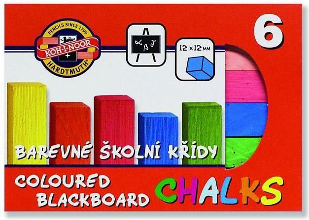 Koh I Noor Kreda kolorowa do tablic 6 kolorów - 147551