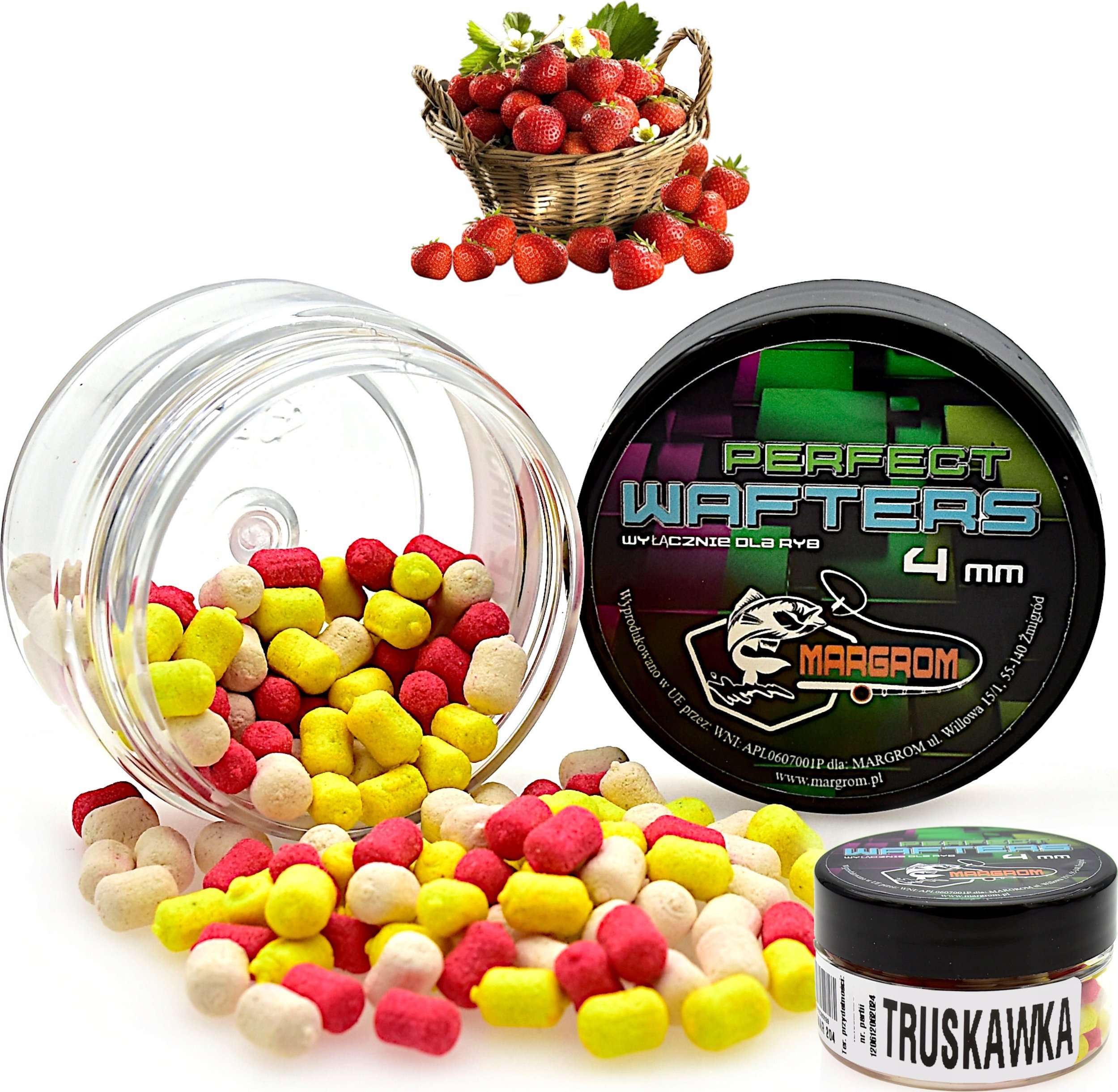 Margrom MARGROM Perfect WAFTERS 4mm 25ml aromat TRUSKAWKA przynęta