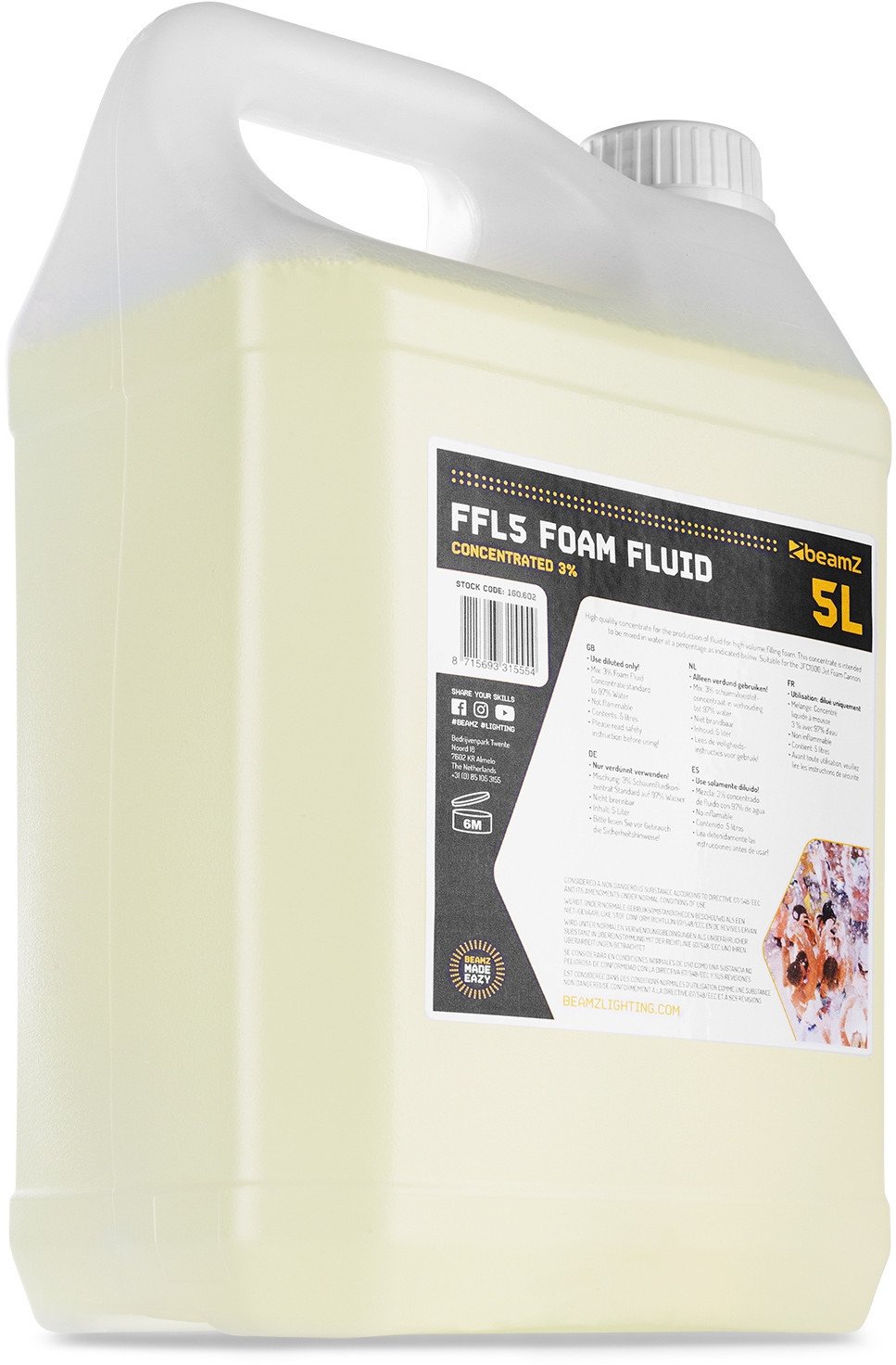 Płyn do wytwornicy piany koncentrat 5L FFL5 BeamZ one size
