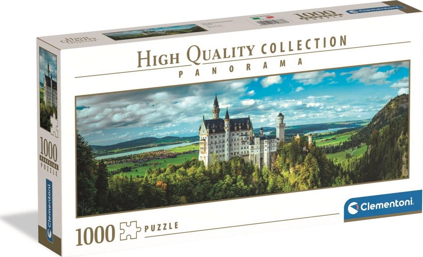 Clementoni Puzzle Panorama HQ The Neuschwanstein Castle 1000 elementów (39883)