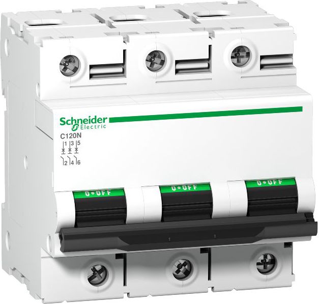 Schneider Electric Wyłącznik nadprądowy 3P C 100A 10kA AC C120N (A9N18367)