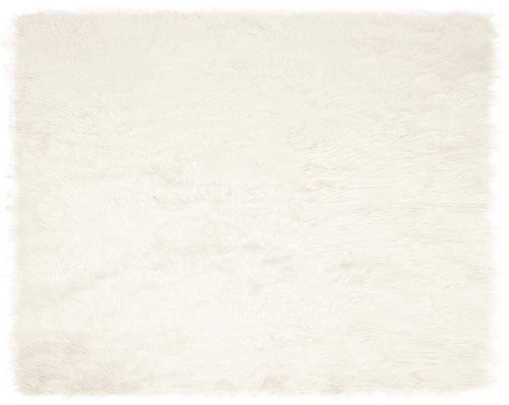 vidaXL Sztuczny biały dywan wełniany 200 x 280 cm